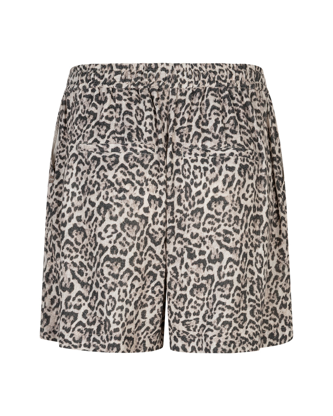 Claudette Short Linen leopard