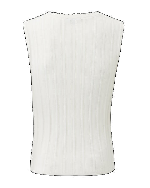 LILY Ajour top écru
