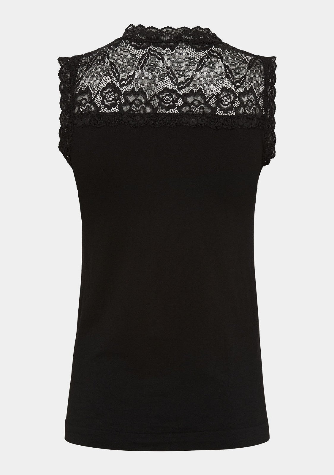 Nilla highneck top Zwart