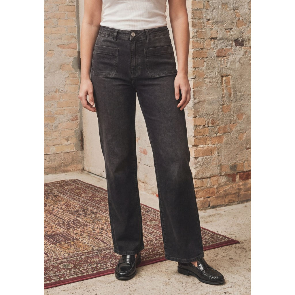 Bologna Wide Jeans washed grey