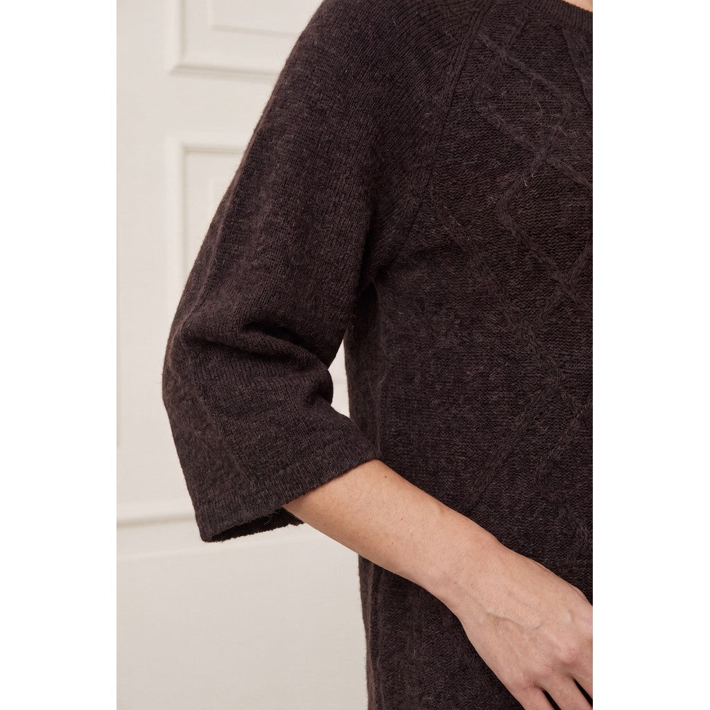 Anna s/s Pullover aubergine