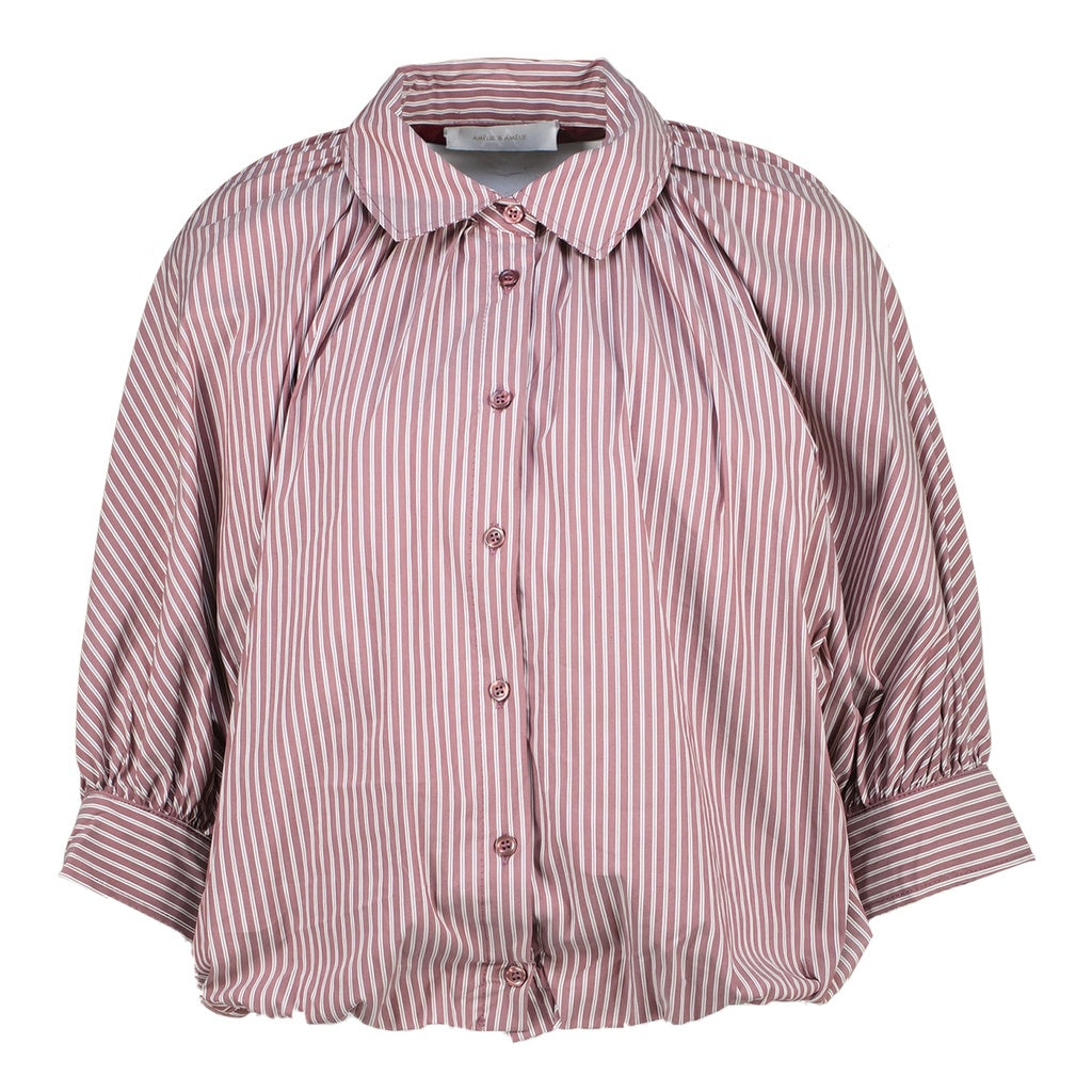 Budapest Rayé B602 aubergine