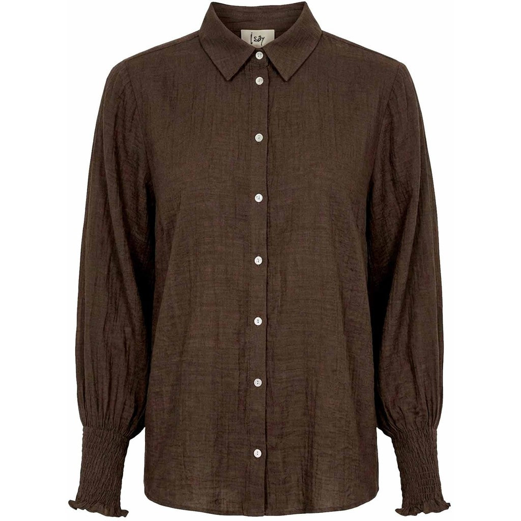 Ane smock shirt dark khaki