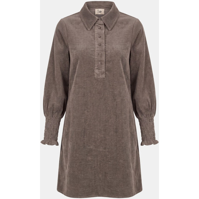 Barbel corduroy dress washed taupe