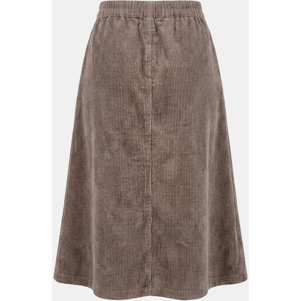Barbel corduroy skirt washed taupe