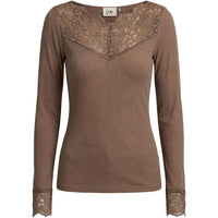 Dee lace Blouse taupe