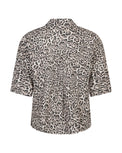 Nora Blouse Linen Leopard
