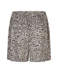Claudette Short Linen leopard