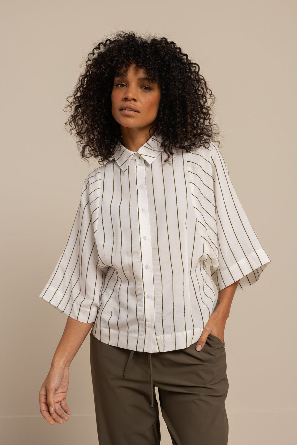 Fabienne stripe blouse