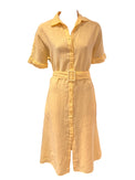 Flared linen dress