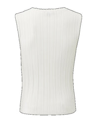 LILY Ajour top écru