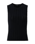 LILY Ajour top zwart