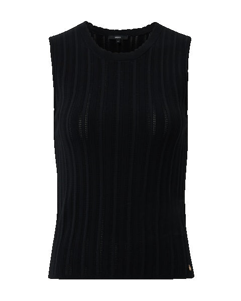LILY Ajour top zwart