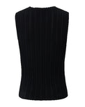 LILY Ajour top zwart