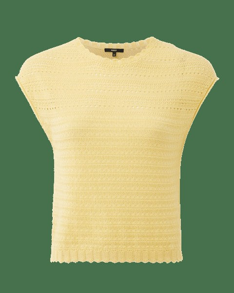 Ajour capsleeve top