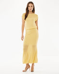 Ajour capsleeve top