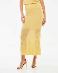 Ajour knitted midi skirt