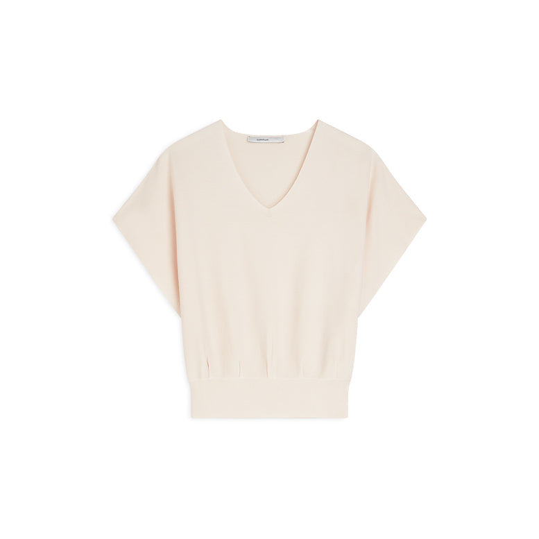 V-neck sweater Viscose blend knit