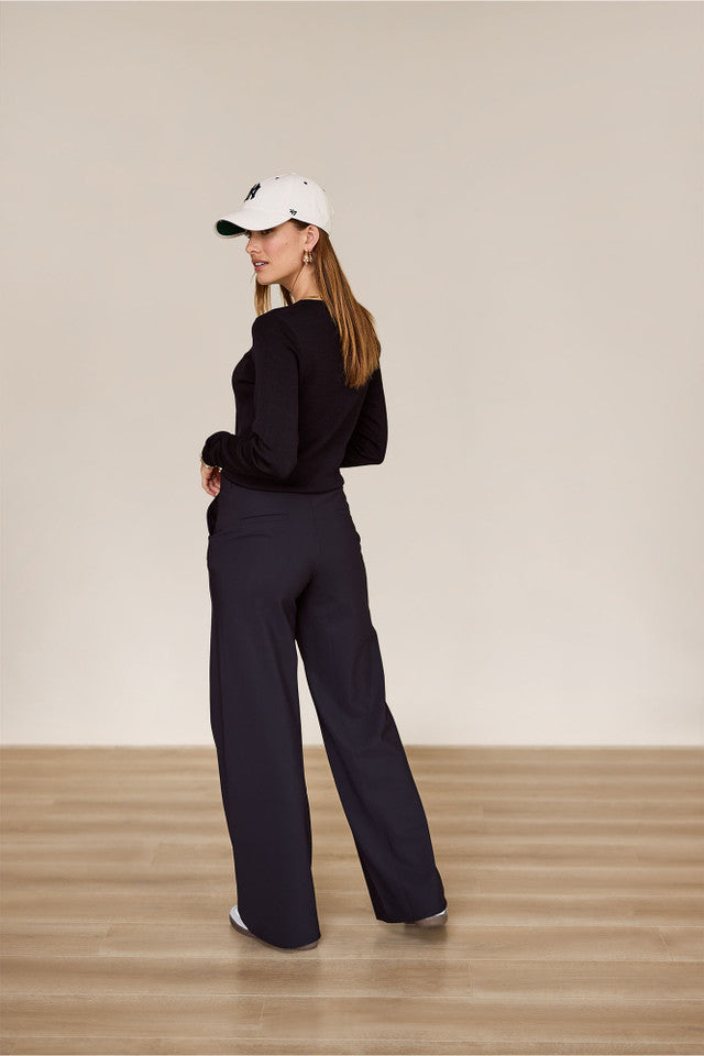 Lexie bonded trousers zwart