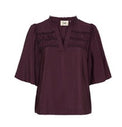 Nova s/s Blouse aubergine
