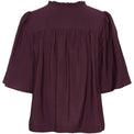 Nova s/s Blouse aubergine