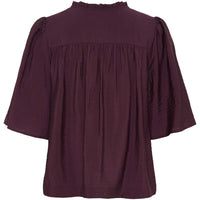 Nova s/s Blouse aubergine
