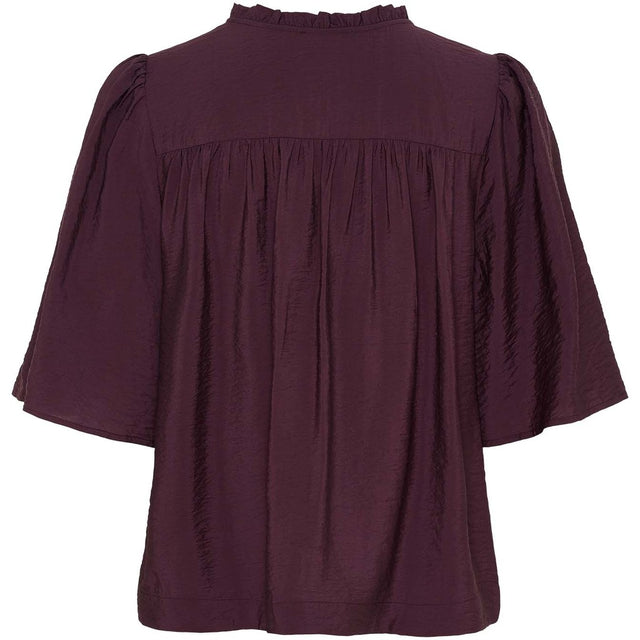 Nova s/s Blouse aubergine
