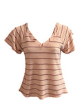 T-shirt v-hals 6420