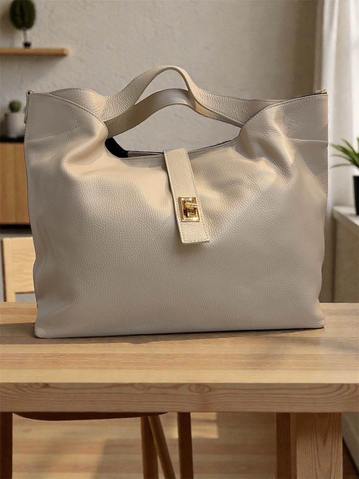 Handtas Cream D37