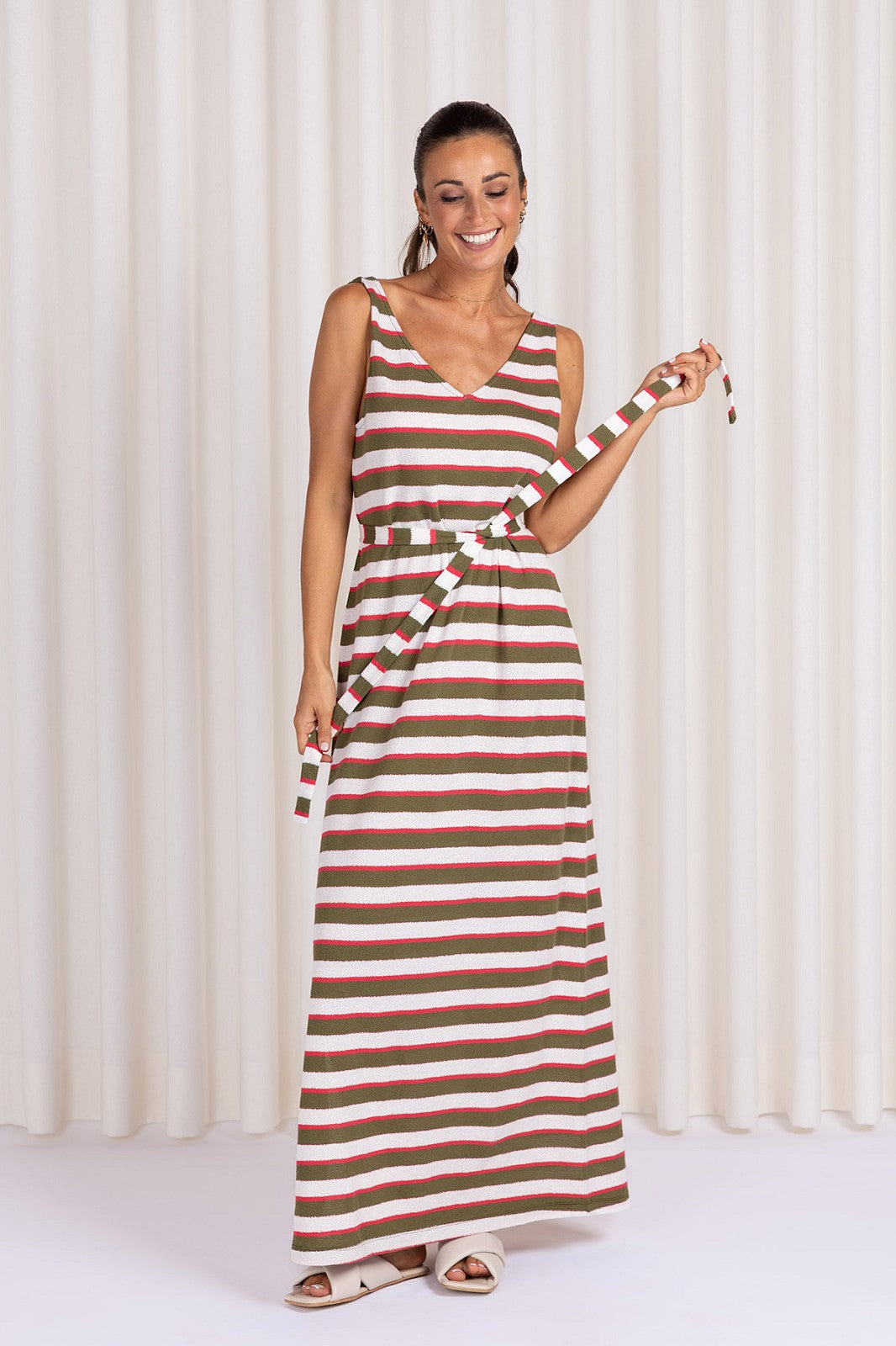 CAM DRESS PESTO