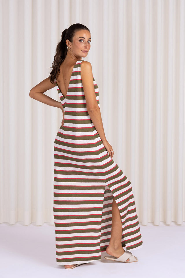 CAM DRESS PESTO