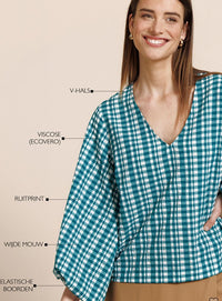 Florine check blouse
