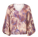 Florine flower stripe blouse