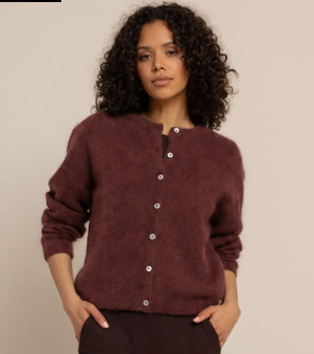 Bibi cardigan 8600 chestnut