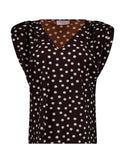 Leone dot vneck top