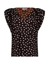 Leone dot vneck top