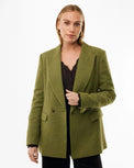 Wool vichy check blazer