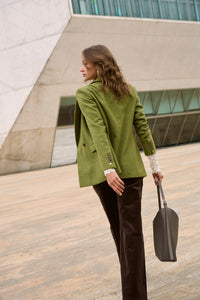 Wool vichy check blazer