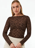 Flower lace top