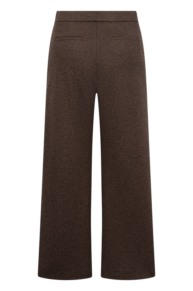 Palina long darkbrown patterned
