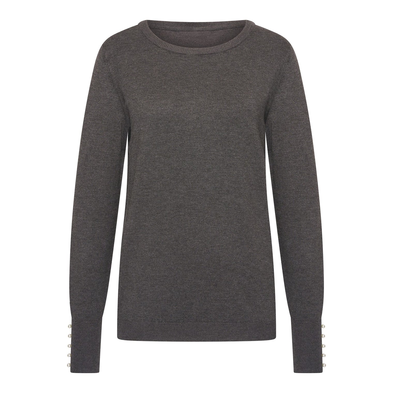 ELLES ROUND NECK FINE KNIT SWEATER