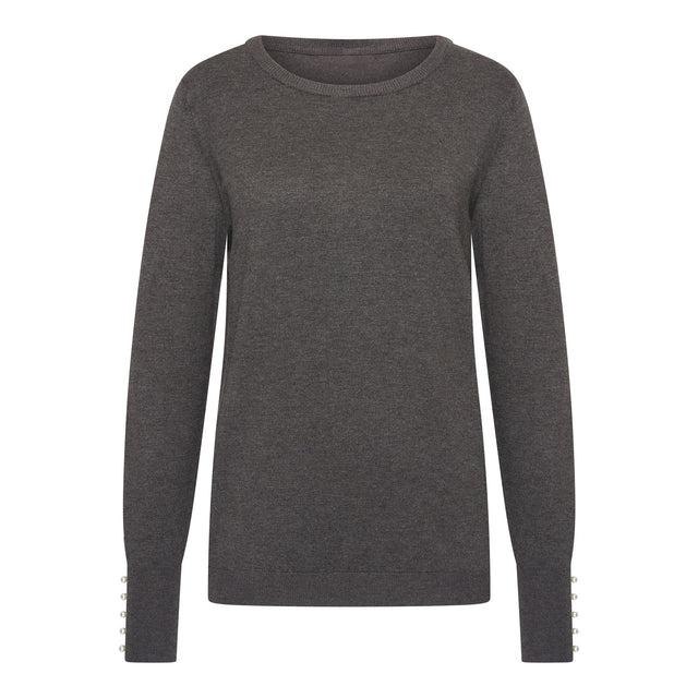 ELLES ROUND NECK FINE KNIT SWEATER