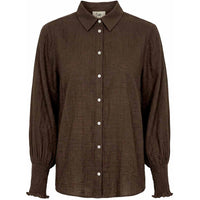 Ane smock shirt dark khaki