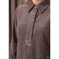Barbel corduroy dress washed taupe