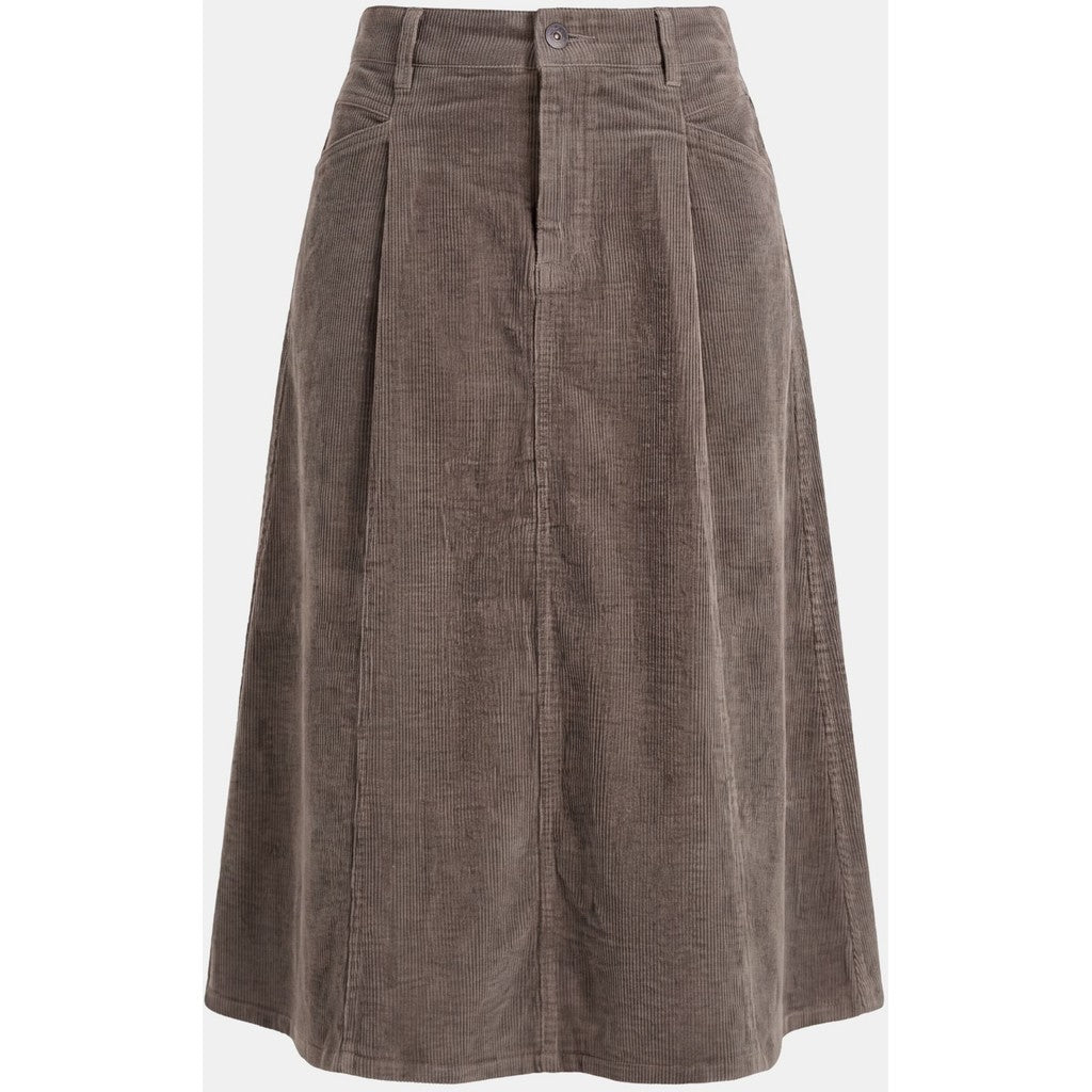 Barbel corduroy skirt washed taupe